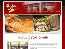 Tablet Screenshot of cafesorelli.com